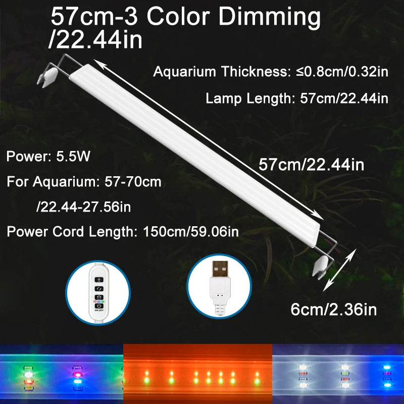 USB Fish Tank Clip Light