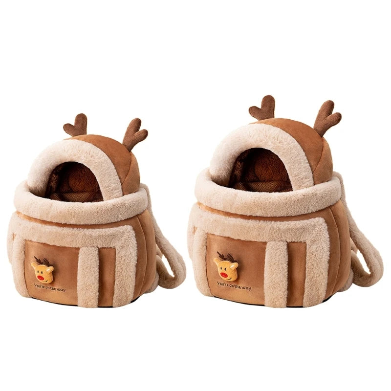 Furry Warm Cat Carrier Portable Pet