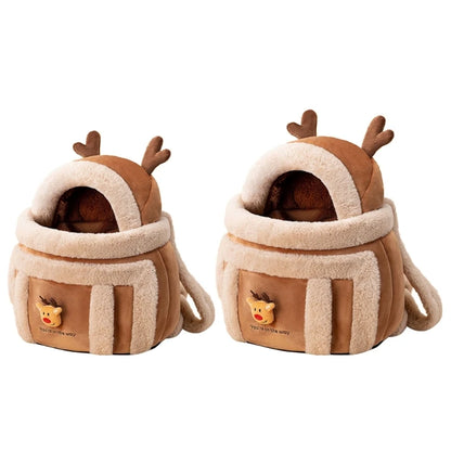 Furry Warm Cat Carrier Portable Pet