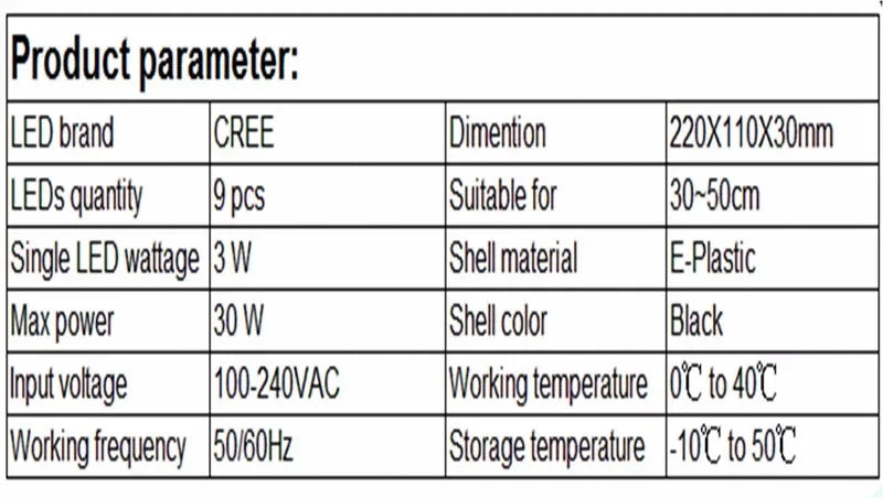 Full Spectrum LED Lamp for Aquarium Fish Tank