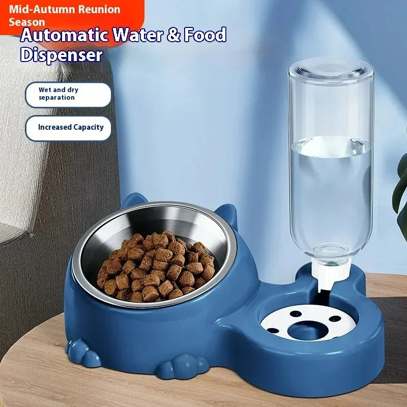 2-in-1 Stainless Steel Pet Bowl