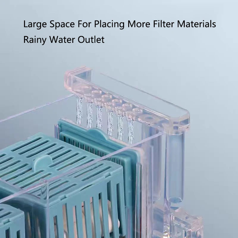 New Fish Tank Waterfall Filter Box