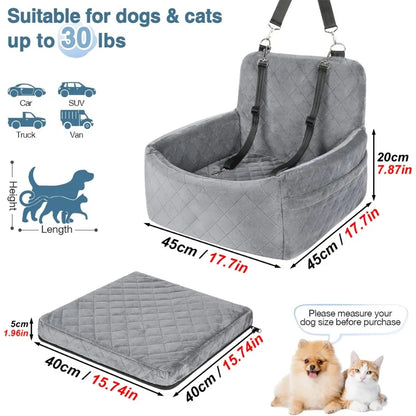 Warm Portable Dog Car Seat