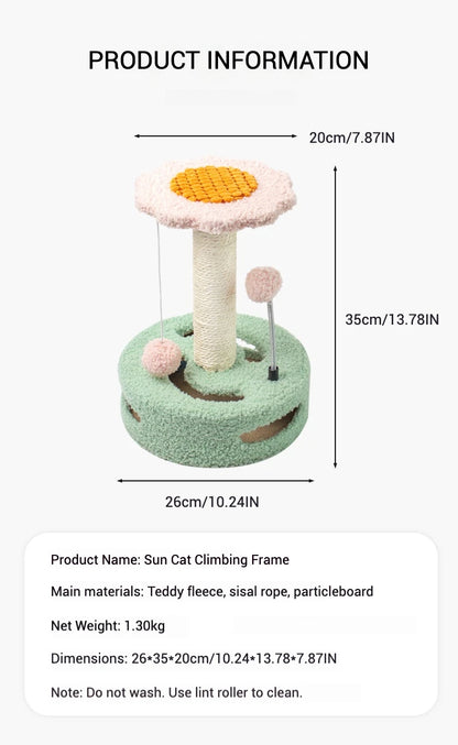 Sunflower Cat Climbing Tower