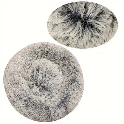 Winter Warm Round Dog Bed