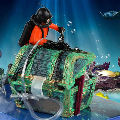 Treasure Chest Fish Tank Decorations