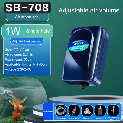 Silent Aquarium Oxygen Air Pump