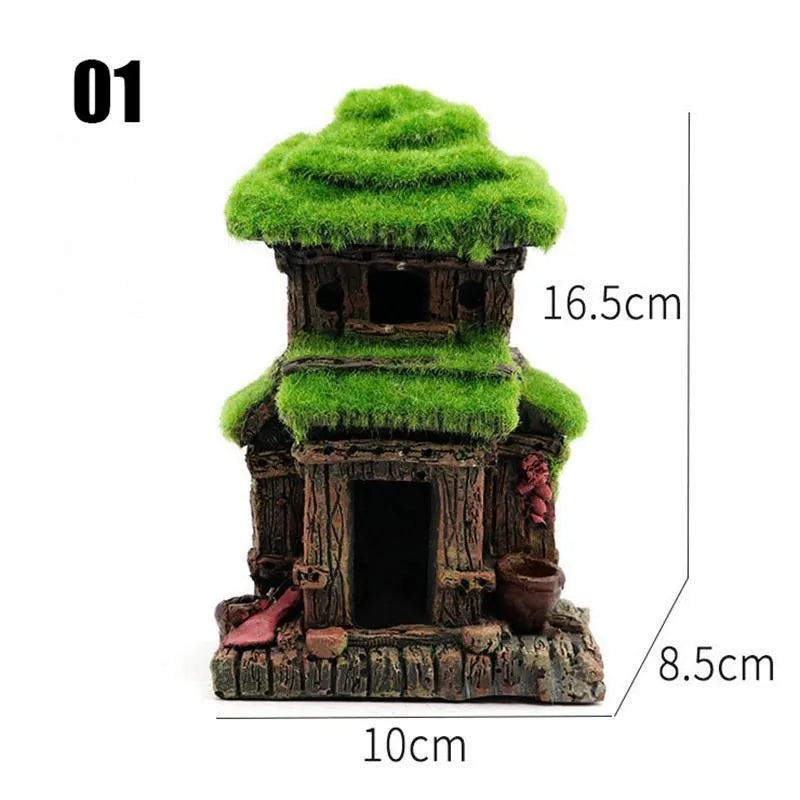 Ancient Architecture Aquarium Decoration