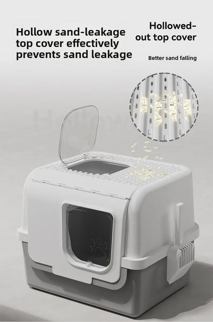 Fully Enclosed Self Cleaning Cat Litter Box