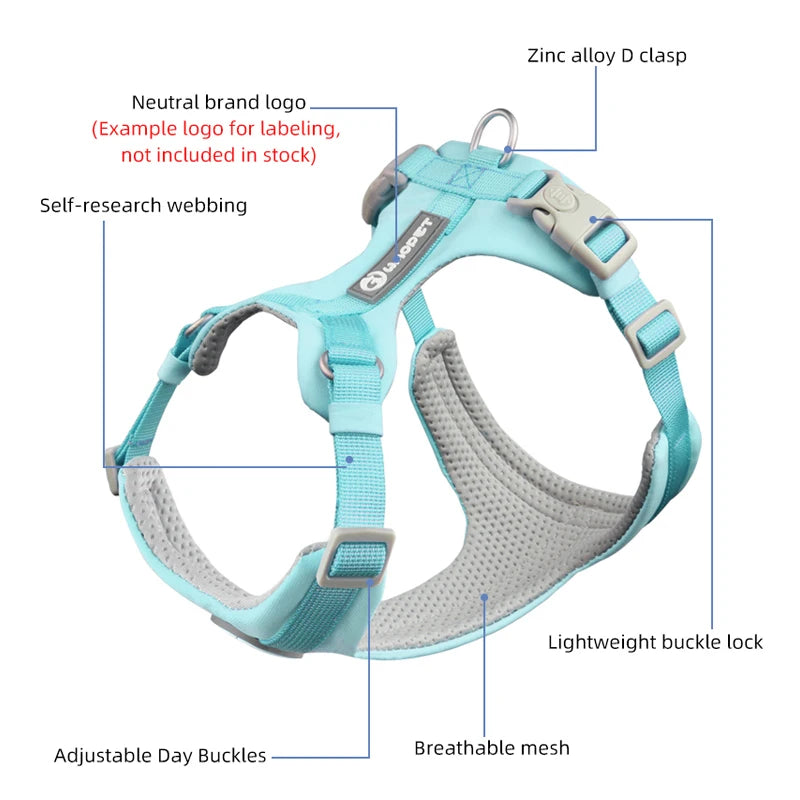 Dog Breathable Harness NO PULL