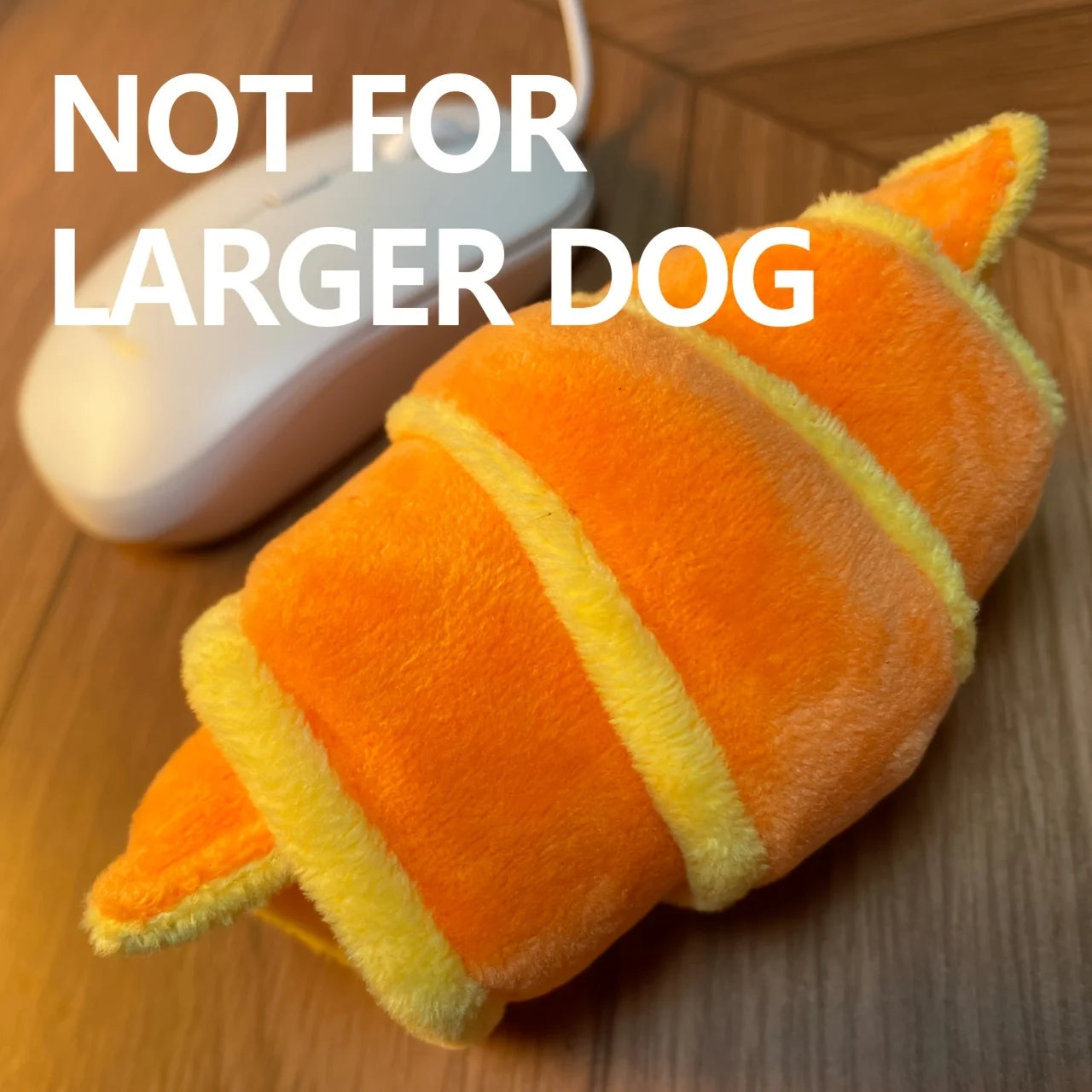 Plush Croissant Dog Toy