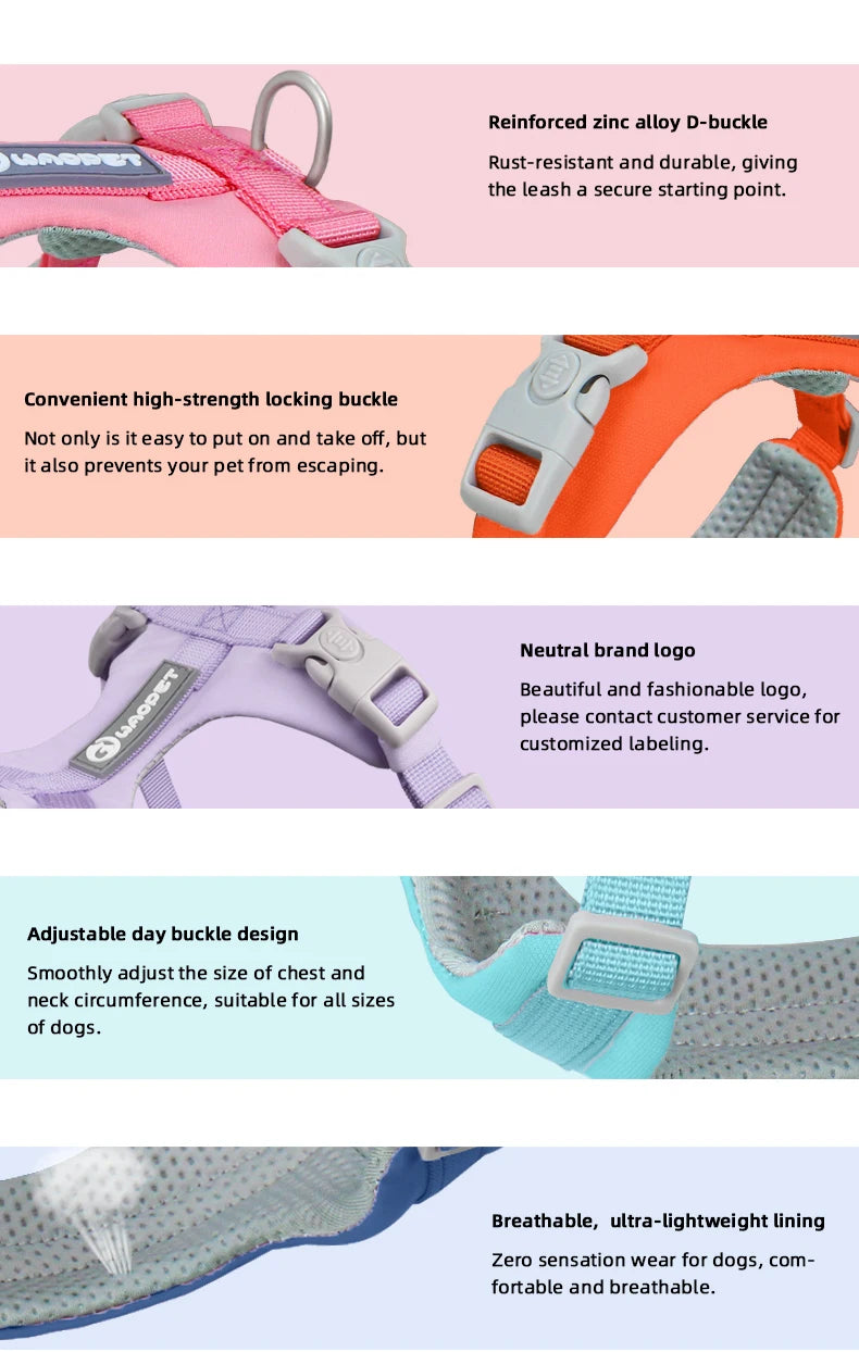 Dog Breathable Harness NO PULL