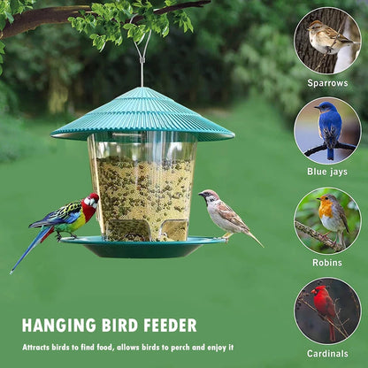 Outdoor Hanging Automatic Bird Feeder