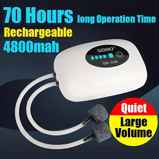 Rechargeable USB Fish Tank Air Pump