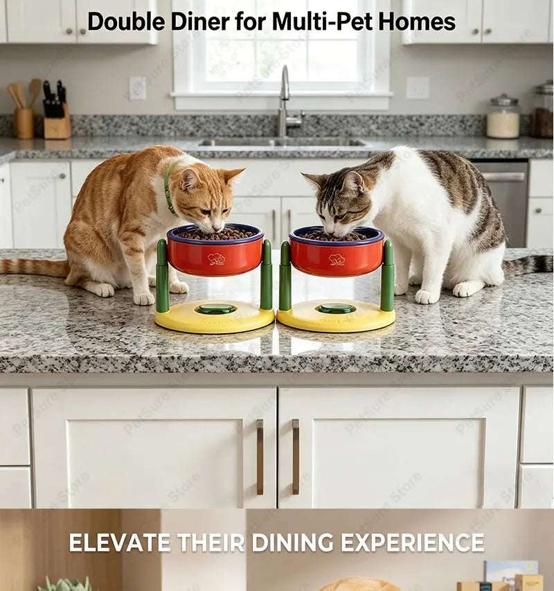 New Elevated Dog Bowl Adjustable