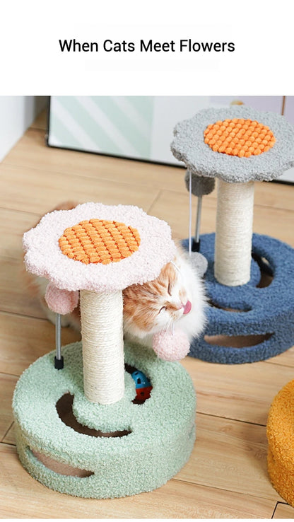 Sunflower Cat Climbing Tower