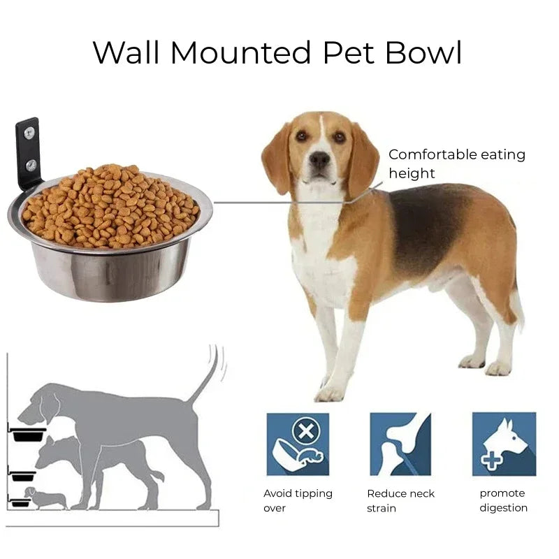 Wall Mounted Dog Bowl