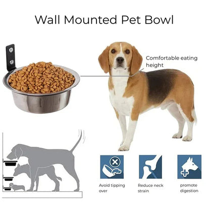 Wall Mounted Dog Bowl