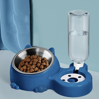 2-in-1 Stainless Steel Pet Bowl