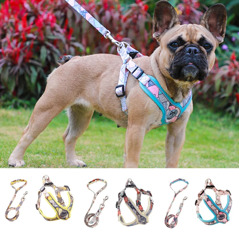 X-Shaped Harness and Leash Set
