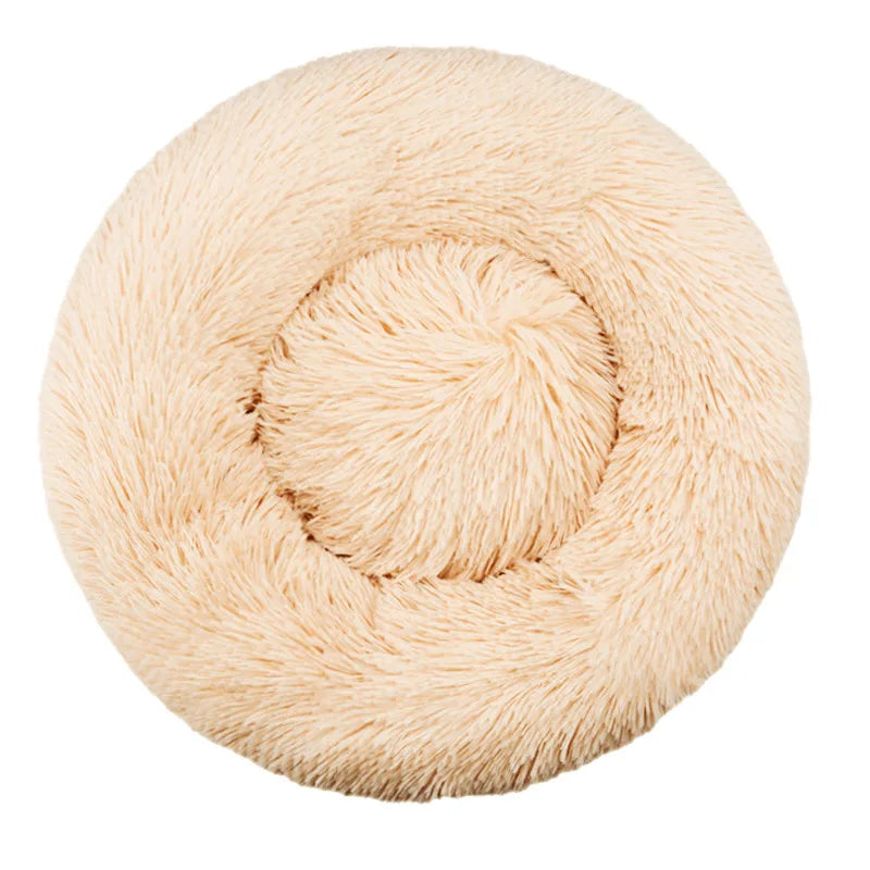Winter Warm Round Dog Bed