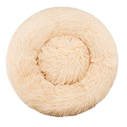 Winter Warm Round Dog Bed