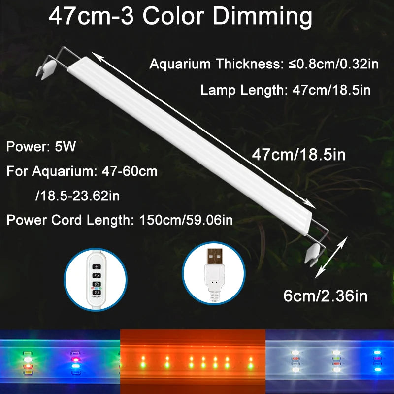 USB Fish Tank Clip Light