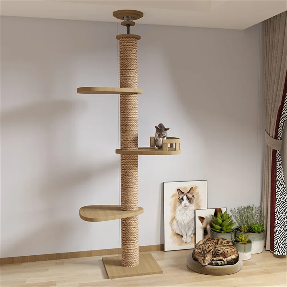 Adjustable Cat Tree House Cat Tower