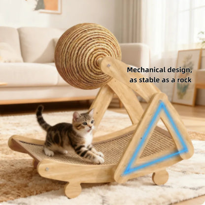 Wooden Cat Scratching Ball