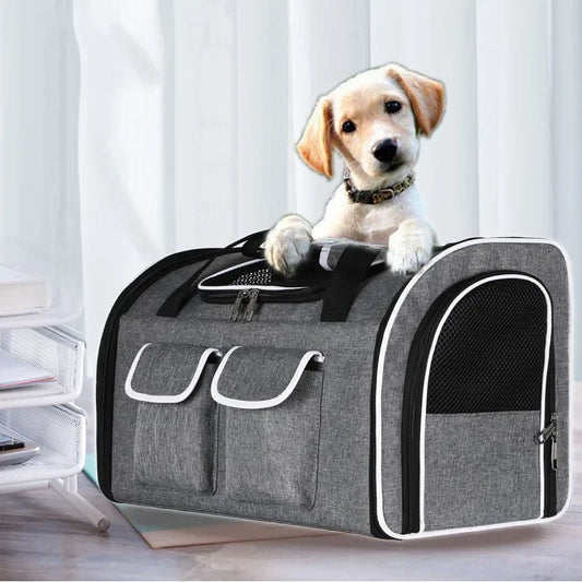 Big Space Foldable Pet Carrier Backpack