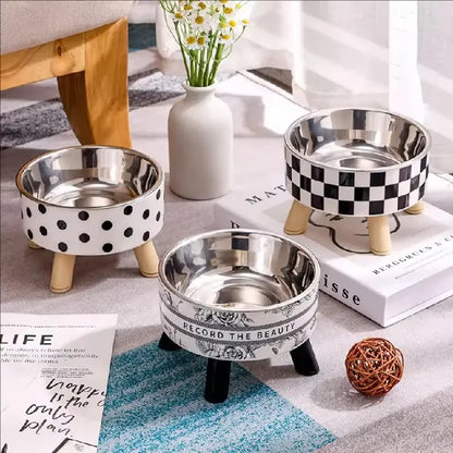 Stainless Steel Elevated Pet Bowls