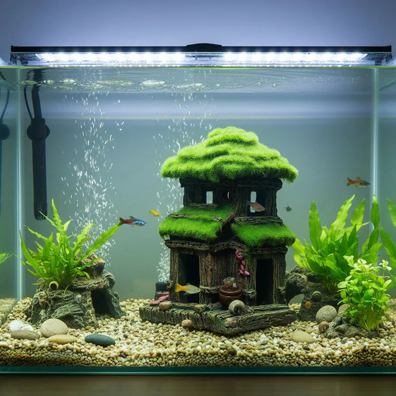 Ancient Architecture Aquarium Decoration