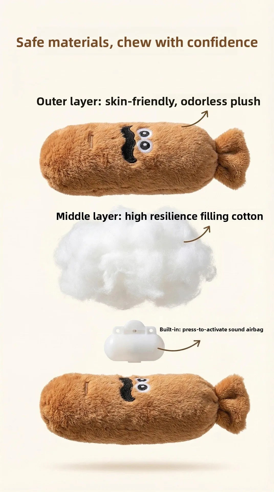 Dog Plush Chew Toy