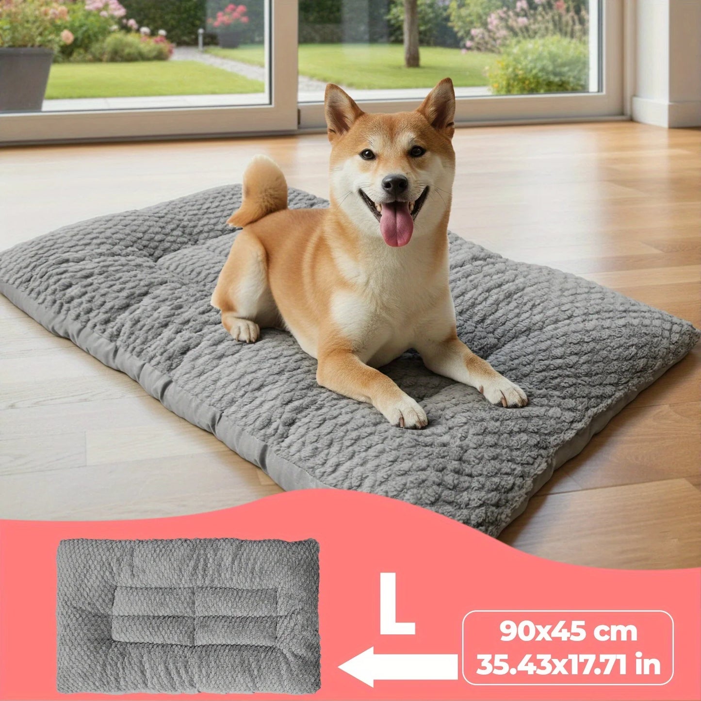 Extra-Large Plush Dog Crate Pad