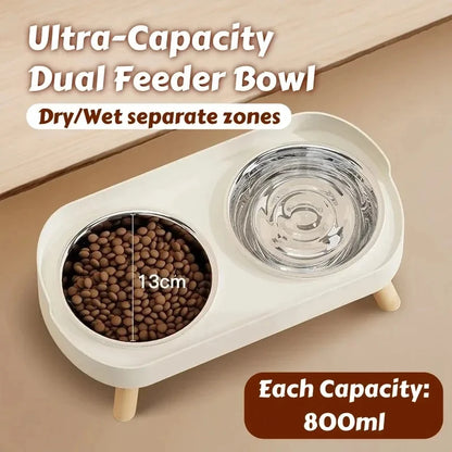 Double Bowl Fashion Feeding