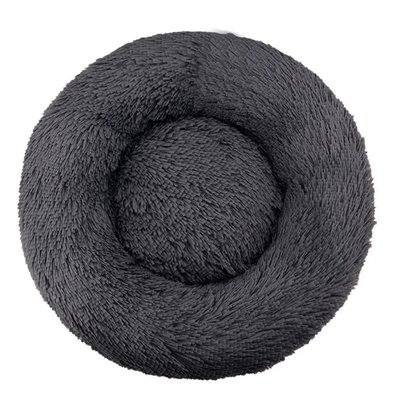 Winter Warm Round Dog Bed