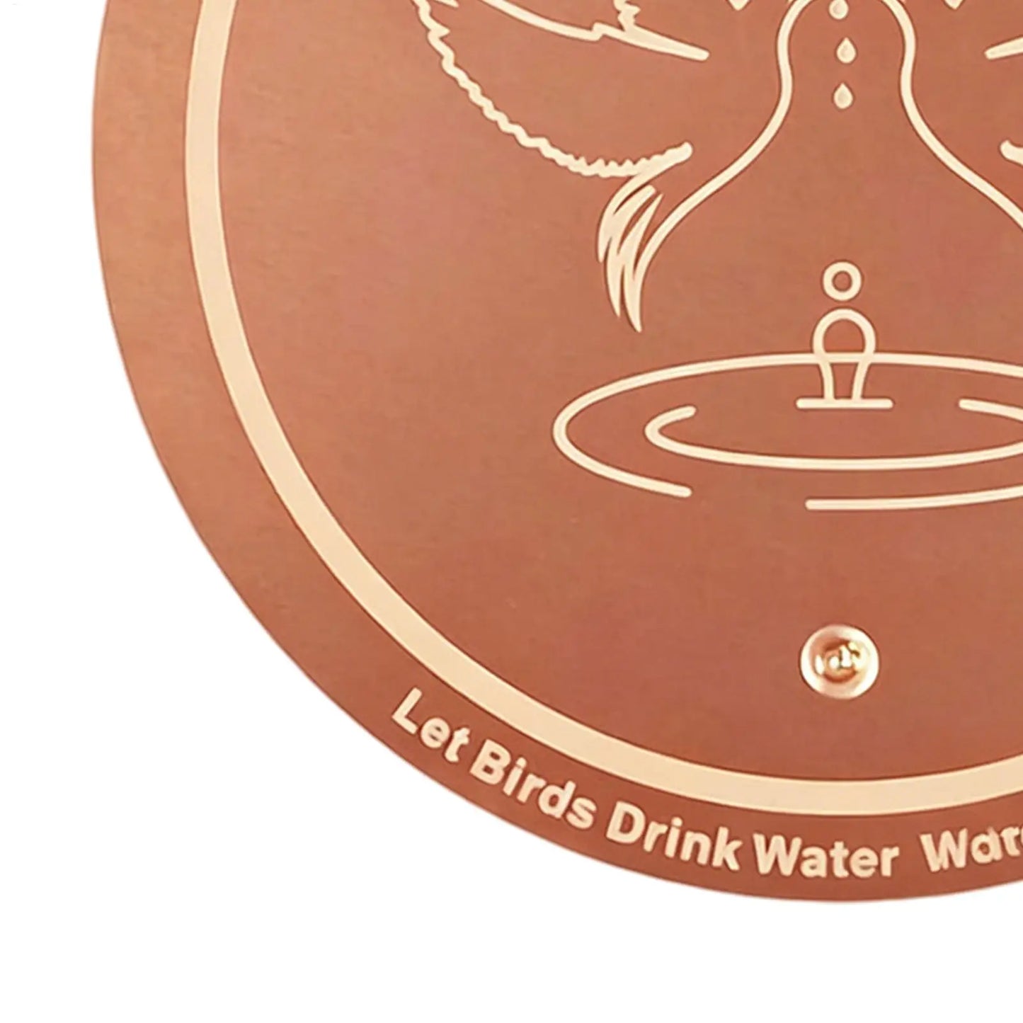 Bird Bath Copper Disk