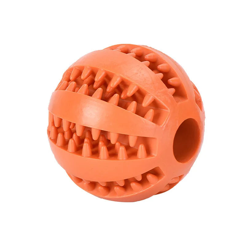 Interactive Dog Food Ball Rubber Chew Toy