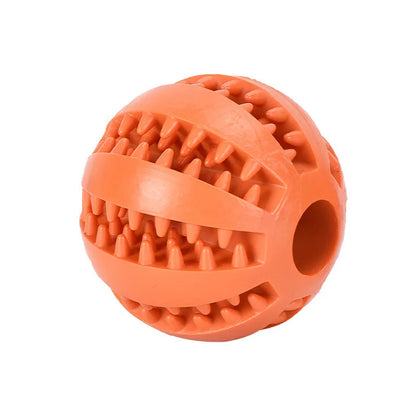 Interactive Dog Food Ball Rubber Chew Toy