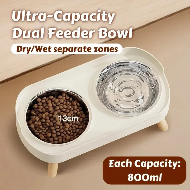 Double Bowl Fashion Feeding