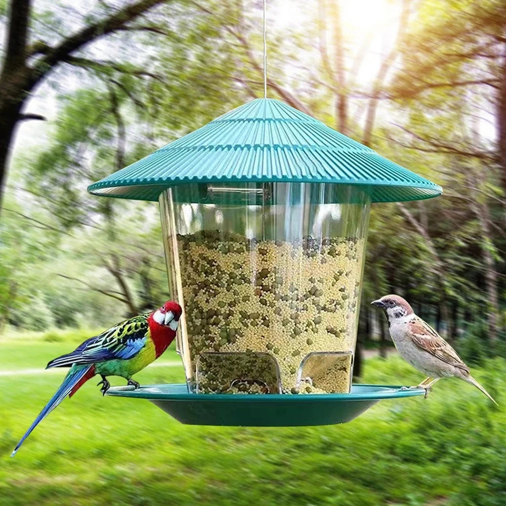 Outdoor Hanging Automatic Bird Feeder