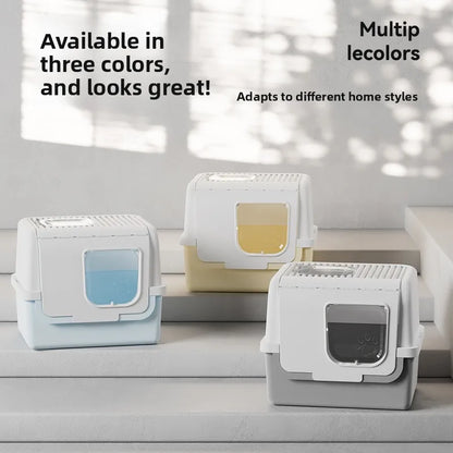Fully Enclosed Self Cleaning Cat Litter Box