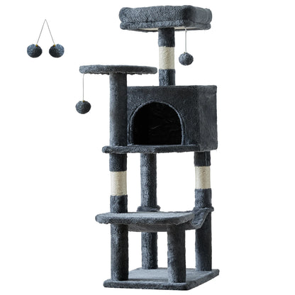 44 Inch Tall Cat Tree Tower for Multiple Cats