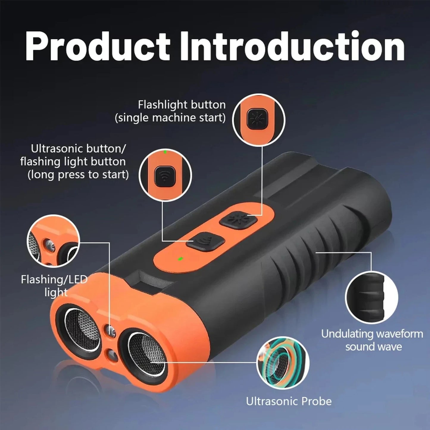 Dual Head Ultrasonic Dog Repeller