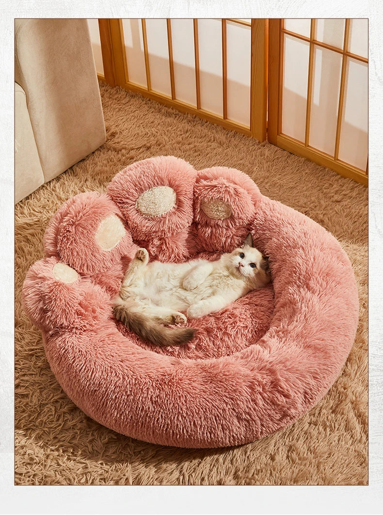 Winter Warm Fluffy Dog Bed