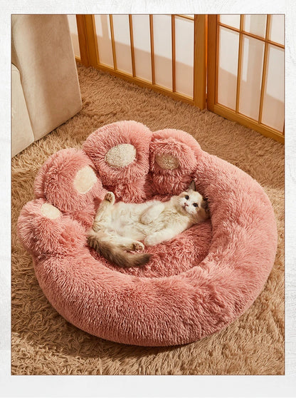 Winter Warm Fluffy Dog Bed