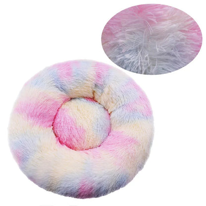 Winter Warm Round Dog Bed