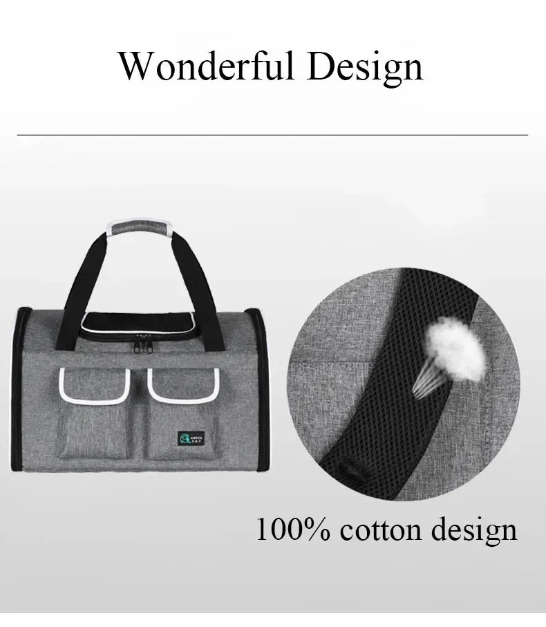 Big Space Foldable Pet Carrier Backpack
