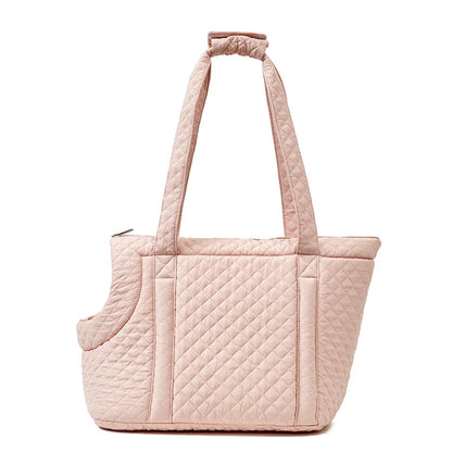 Ultra-Light Quilted Cotton Pet Carrying Bag