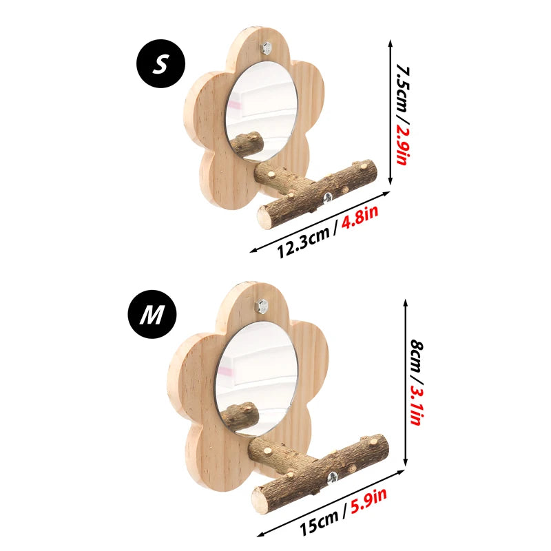 Wooden Bird Perch